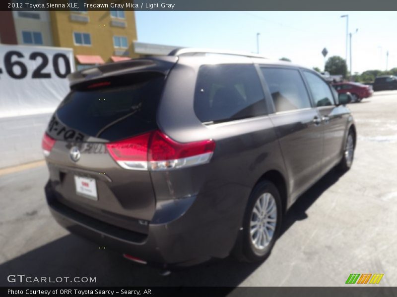 Predawn Gray Mica / Light Gray 2012 Toyota Sienna XLE