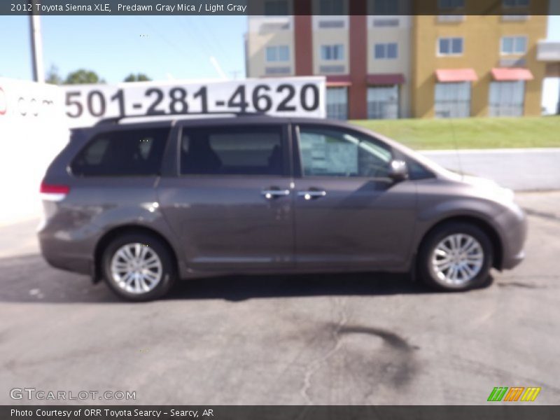 Predawn Gray Mica / Light Gray 2012 Toyota Sienna XLE