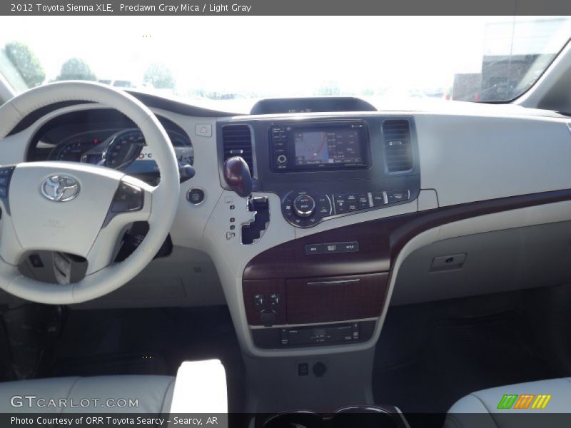 Predawn Gray Mica / Light Gray 2012 Toyota Sienna XLE