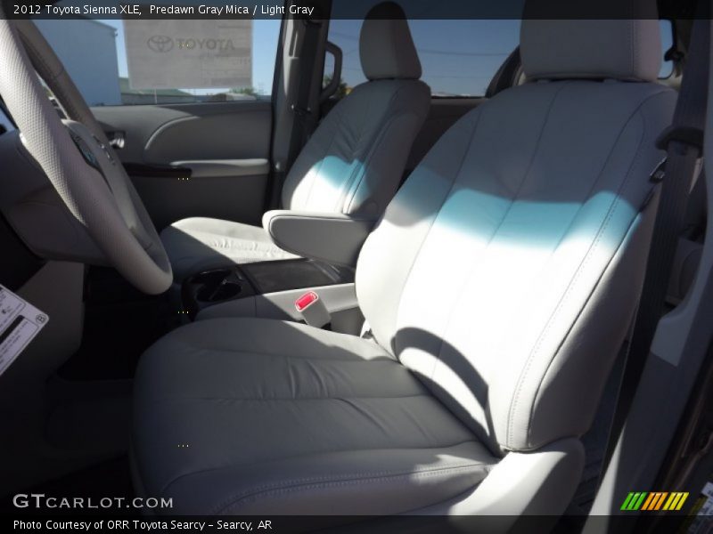 Predawn Gray Mica / Light Gray 2012 Toyota Sienna XLE