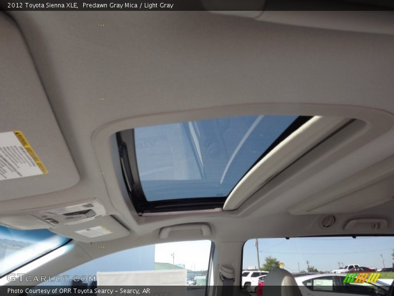 Predawn Gray Mica / Light Gray 2012 Toyota Sienna XLE