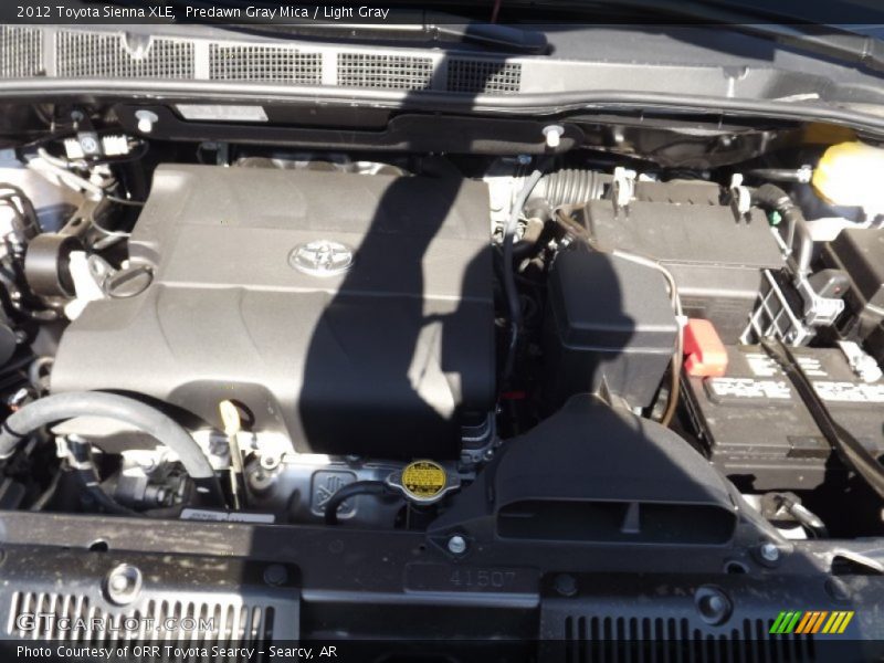 Predawn Gray Mica / Light Gray 2012 Toyota Sienna XLE