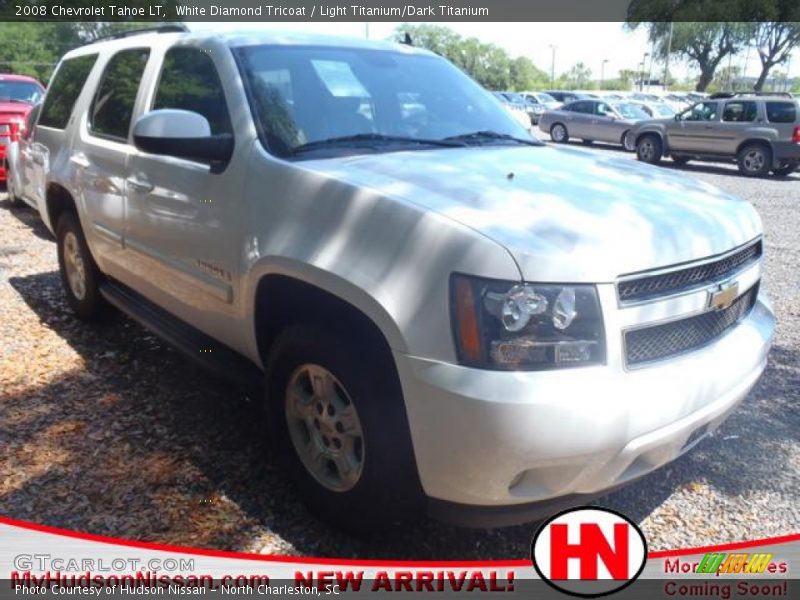 White Diamond Tricoat / Light Titanium/Dark Titanium 2008 Chevrolet Tahoe LT