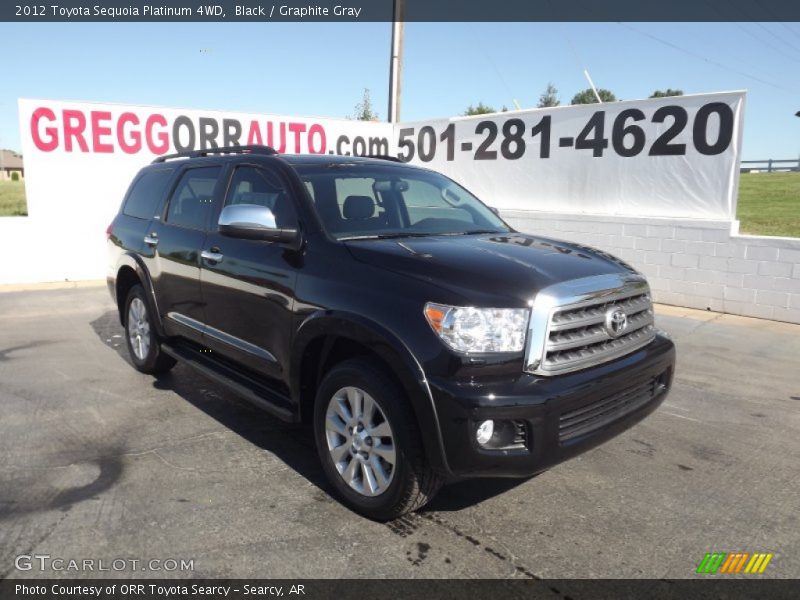 Black / Graphite Gray 2012 Toyota Sequoia Platinum 4WD
