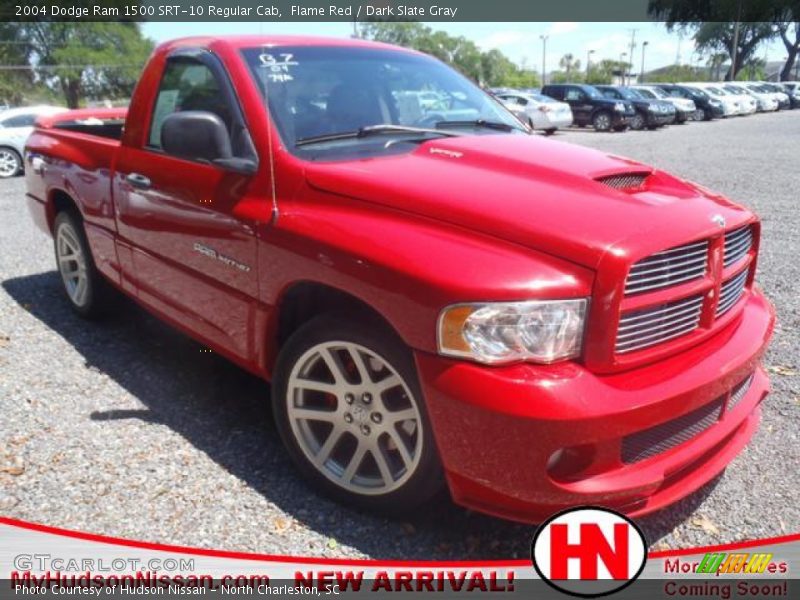 Flame Red / Dark Slate Gray 2004 Dodge Ram 1500 SRT-10 Regular Cab