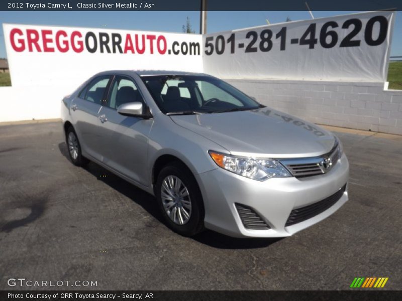Classic Silver Metallic / Ash 2012 Toyota Camry L