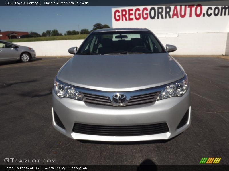 Classic Silver Metallic / Ash 2012 Toyota Camry L