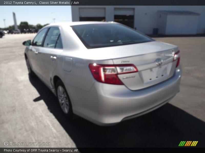 Classic Silver Metallic / Ash 2012 Toyota Camry L
