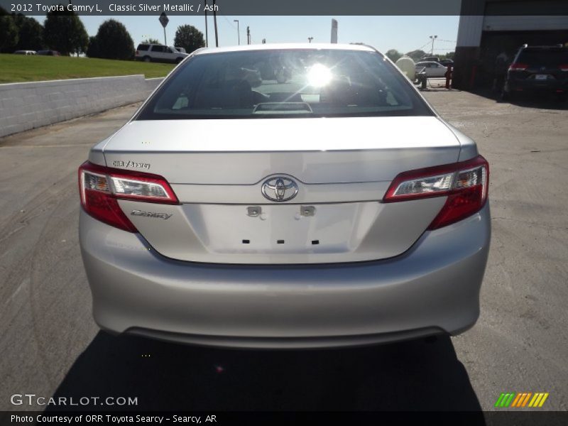Classic Silver Metallic / Ash 2012 Toyota Camry L