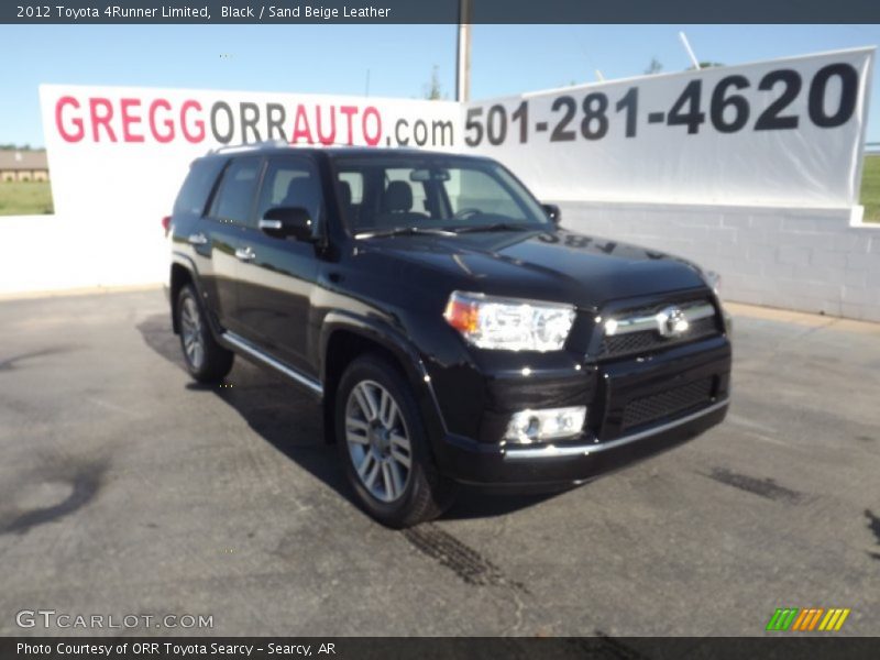 Black / Sand Beige Leather 2012 Toyota 4Runner Limited