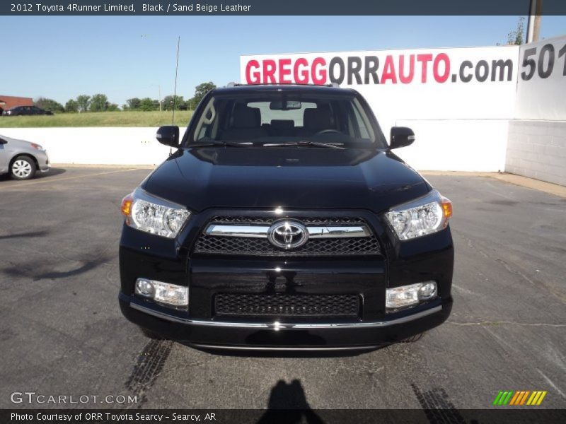 Black / Sand Beige Leather 2012 Toyota 4Runner Limited