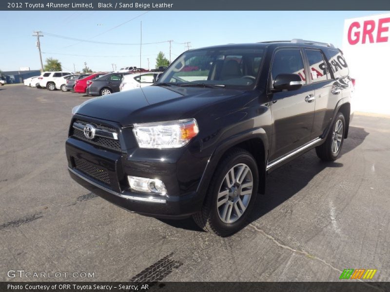 Black / Sand Beige Leather 2012 Toyota 4Runner Limited