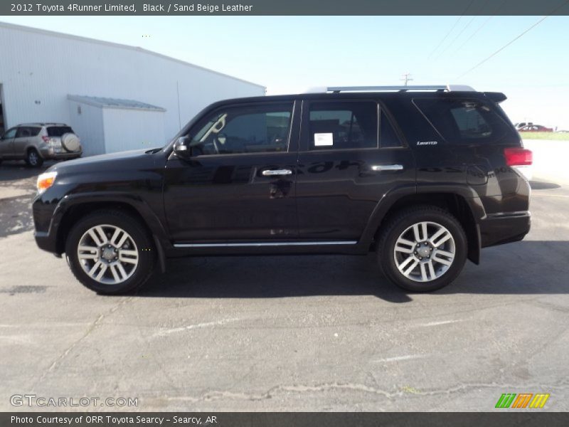 Black / Sand Beige Leather 2012 Toyota 4Runner Limited