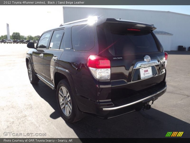 Black / Sand Beige Leather 2012 Toyota 4Runner Limited