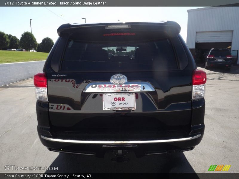 Black / Sand Beige Leather 2012 Toyota 4Runner Limited