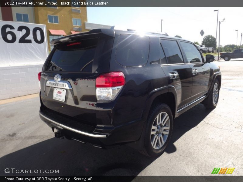 Black / Sand Beige Leather 2012 Toyota 4Runner Limited