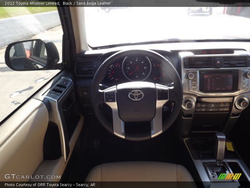 Black / Sand Beige Leather 2012 Toyota 4Runner Limited