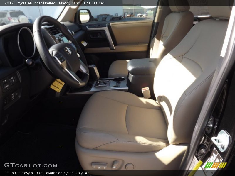 Black / Sand Beige Leather 2012 Toyota 4Runner Limited