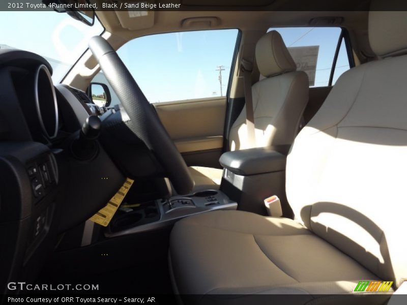 Black / Sand Beige Leather 2012 Toyota 4Runner Limited