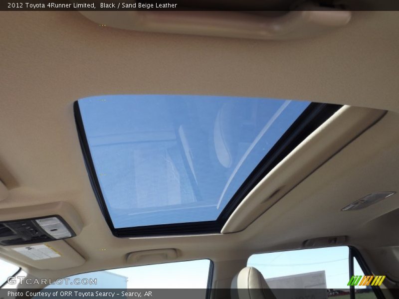 Black / Sand Beige Leather 2012 Toyota 4Runner Limited