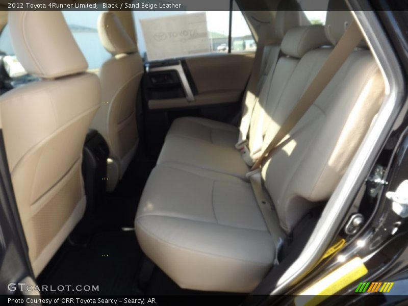 Black / Sand Beige Leather 2012 Toyota 4Runner Limited