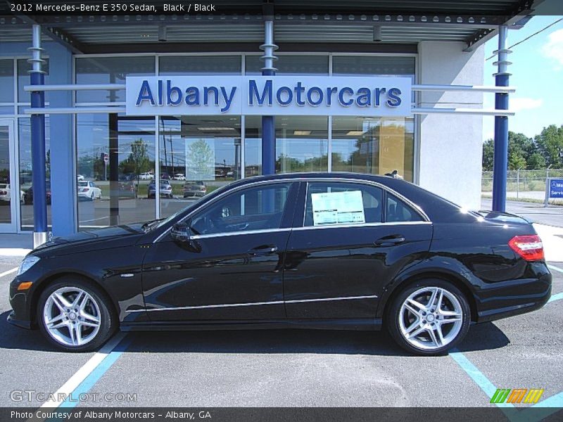 Black / Black 2012 Mercedes-Benz E 350 Sedan