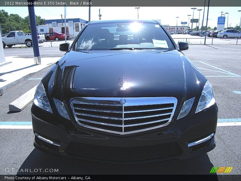 Black / Black 2012 Mercedes-Benz E 350 Sedan