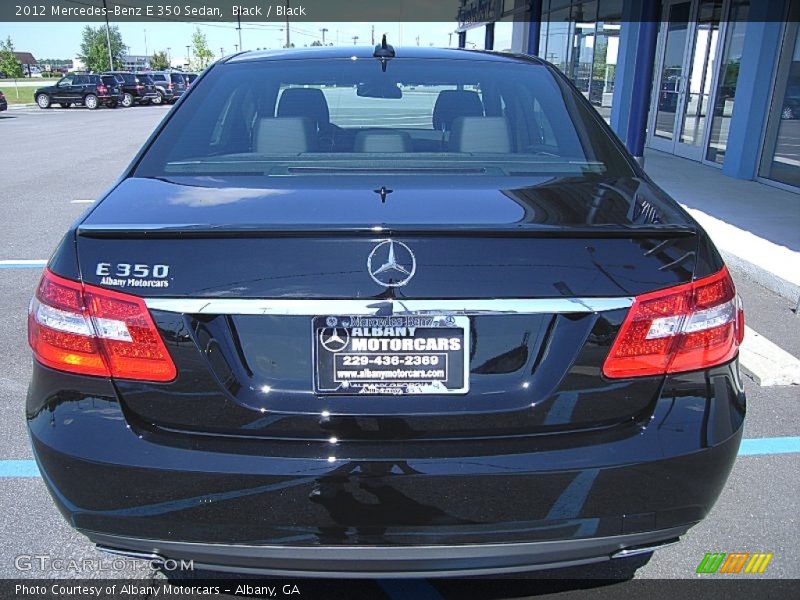 Black / Black 2012 Mercedes-Benz E 350 Sedan