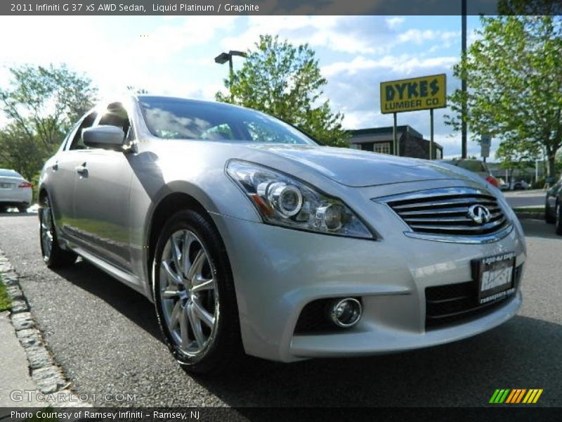 Liquid Platinum / Graphite 2011 Infiniti G 37 xS AWD Sedan