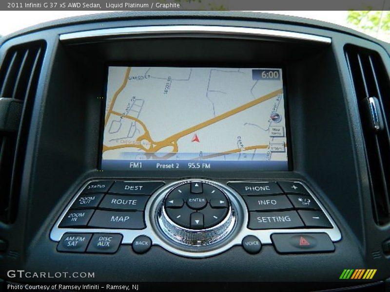 Liquid Platinum / Graphite 2011 Infiniti G 37 xS AWD Sedan