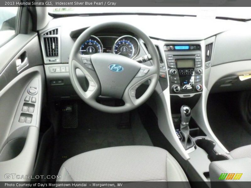 Iridescent Silver Blue Pearl / Gray 2013 Hyundai Sonata GLS
