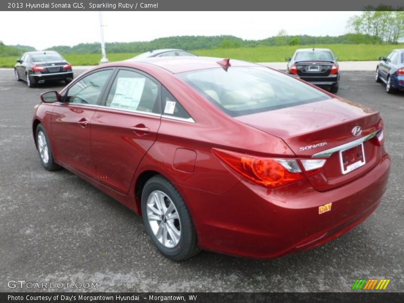 Sparkling Ruby / Camel 2013 Hyundai Sonata GLS