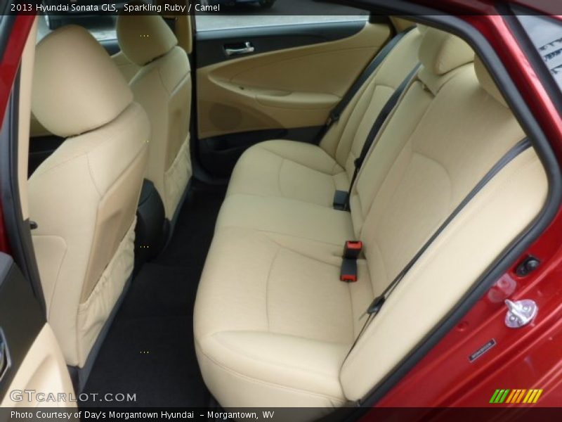Sparkling Ruby / Camel 2013 Hyundai Sonata GLS