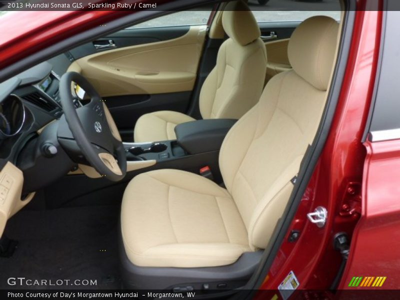 Sparkling Ruby / Camel 2013 Hyundai Sonata GLS
