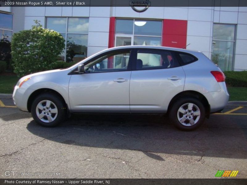 Silver Ice / Black 2009 Nissan Rogue S AWD