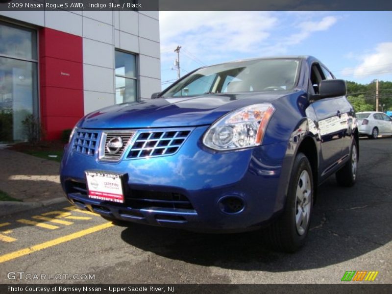 Indigo Blue / Black 2009 Nissan Rogue S AWD