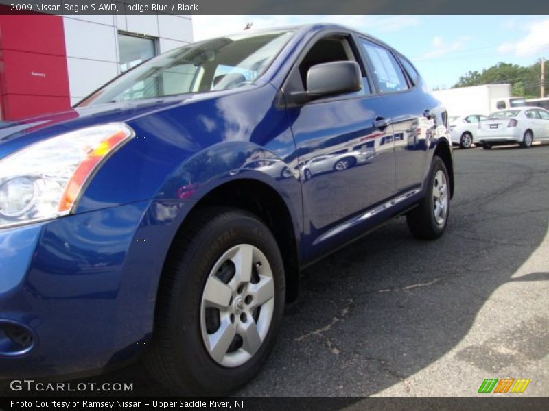 Indigo Blue / Black 2009 Nissan Rogue S AWD