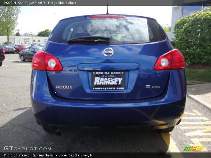 Indigo Blue / Black 2009 Nissan Rogue S AWD