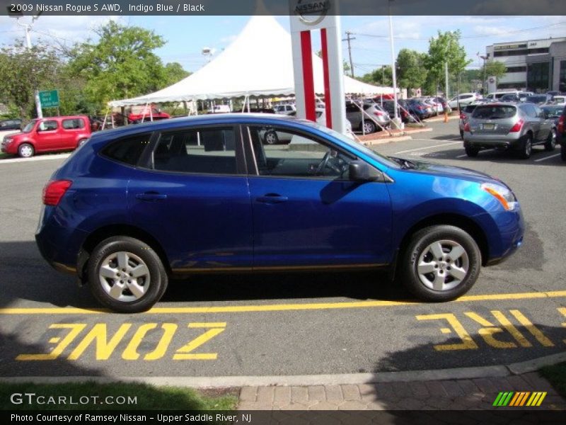 Indigo Blue / Black 2009 Nissan Rogue S AWD