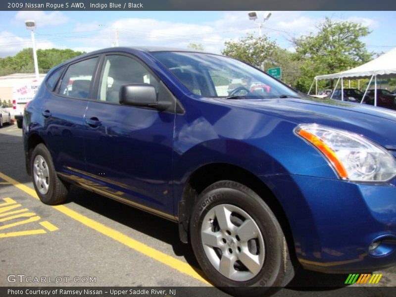Indigo Blue / Black 2009 Nissan Rogue S AWD