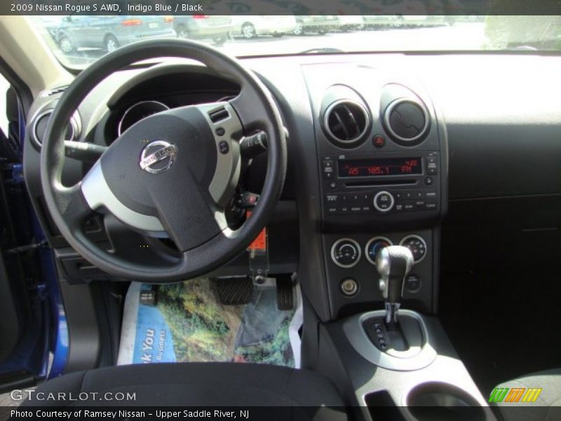 Indigo Blue / Black 2009 Nissan Rogue S AWD