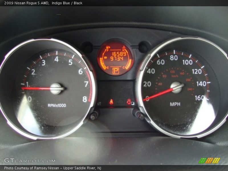 Indigo Blue / Black 2009 Nissan Rogue S AWD