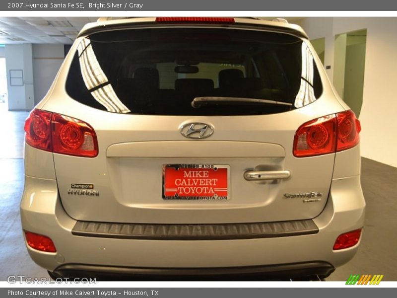 Bright Silver / Gray 2007 Hyundai Santa Fe SE