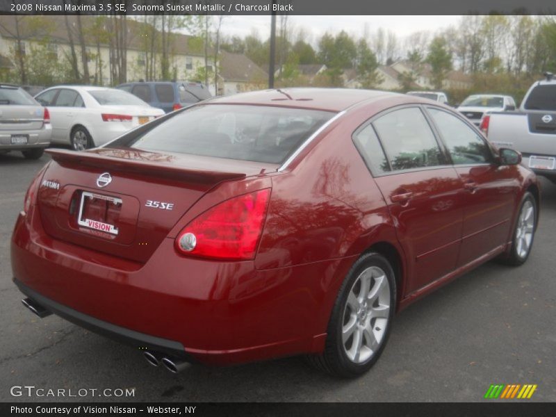 Sonoma Sunset Metallic / Charcoal Black 2008 Nissan Maxima 3.5 SE