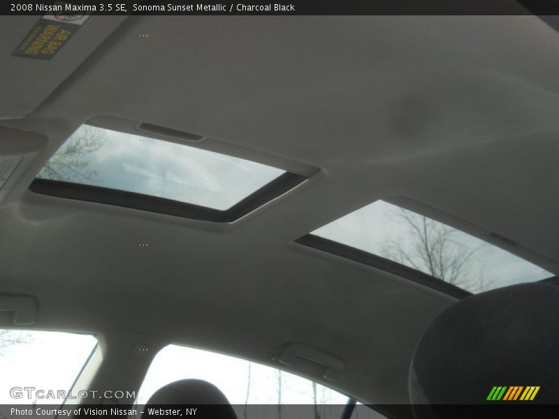 Sonoma Sunset Metallic / Charcoal Black 2008 Nissan Maxima 3.5 SE