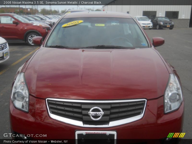 Sonoma Sunset Metallic / Charcoal Black 2008 Nissan Maxima 3.5 SE