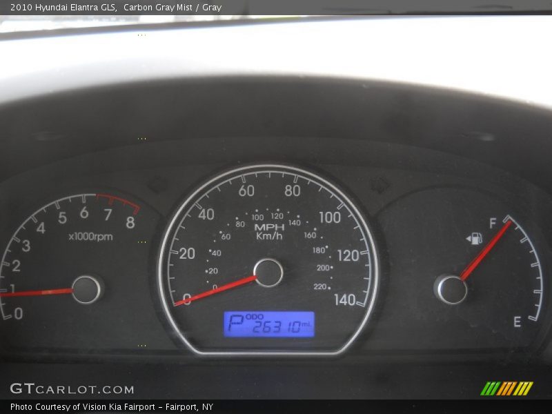 Carbon Gray Mist / Gray 2010 Hyundai Elantra GLS