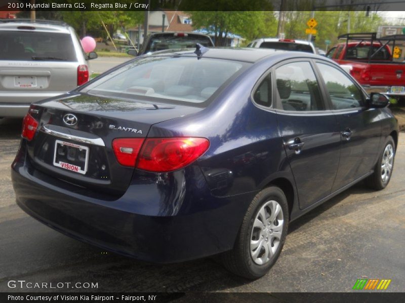 Regatta Blue / Gray 2010 Hyundai Elantra GLS