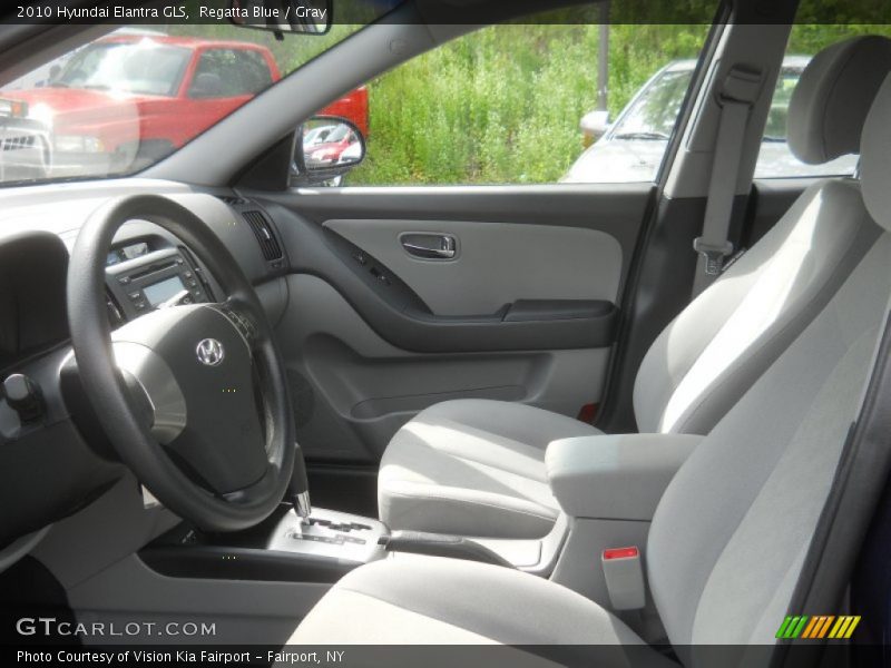 Regatta Blue / Gray 2010 Hyundai Elantra GLS