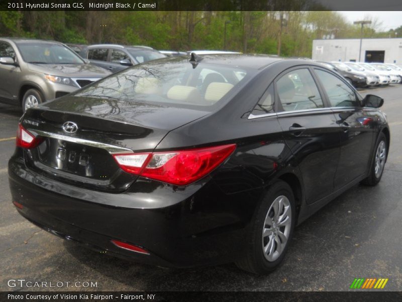 Midnight Black / Camel 2011 Hyundai Sonata GLS